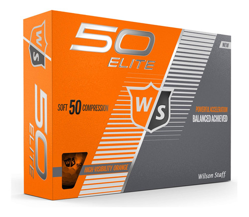 Staff Fifty Elite Pelota Golf Color Naranja