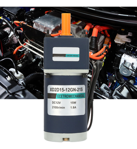 Motor De Engrenagem De Redução 12v/15w Elétrico Permanente D