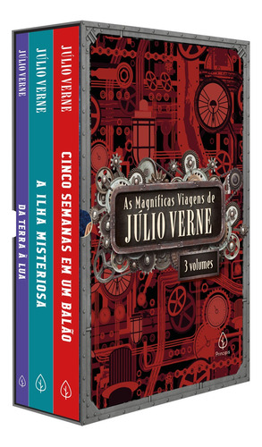 As magníficas viagens de Júlio Verne - Box com 3 livros, de Verne, Julio. Série Clássicos da literatura mundial Ciranda Cultural Editora E Distribuidora Ltda., capa mole em português, 2021