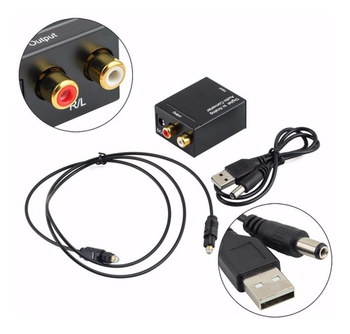 Imagen 6 de 7 de Conversor Audio Digital Coaxial O Fibra Optica A Rca