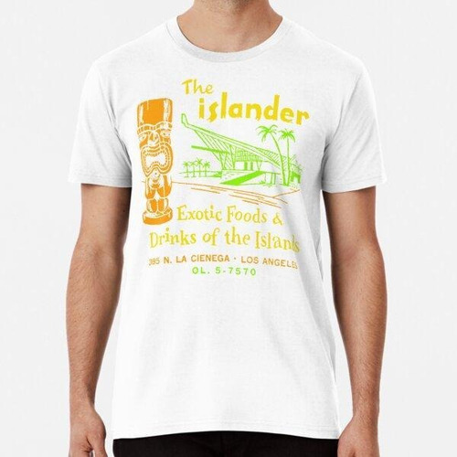 Remera Retro Tiki The Islander Comidas Y Bebidas Exóticas, T