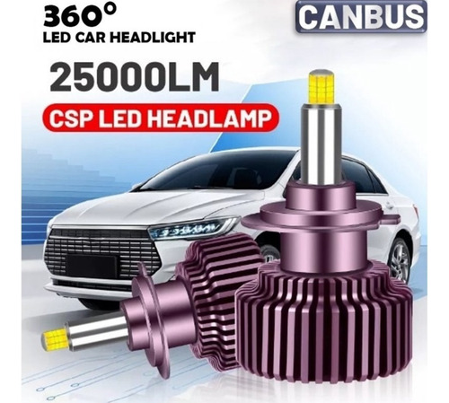 Turboled 360 Grados H4 Canbus 25.000 Lumines Por Ampolleta