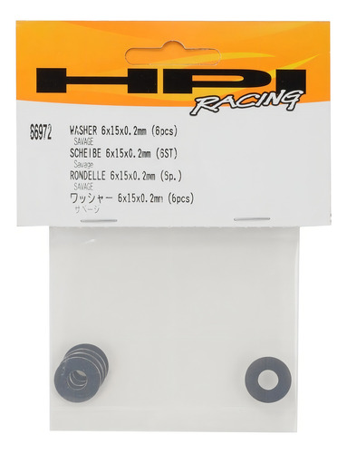 Arruelas 6x15x0,2mm (6) Para Savage Flux E Xl Hpi 86972