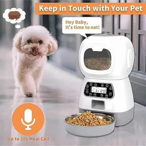 Alimentador Automático Elf Pet Feeder De 3,5 L Alimentação M