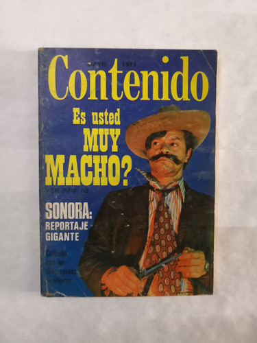 Revista Contenido Mayo 1971,#96 Es Usted Macho?