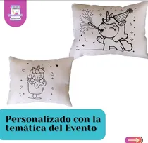 Comprar Cotillones Cojines Personalizado Para Pintar Fiesta Recuerdo