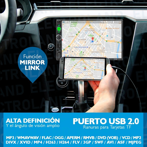 Imagen 4 de 10 de Autoestereo Stereo Pantalla 7 Pulgadas Bluetooth