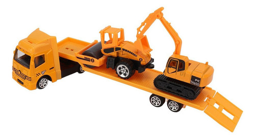 1:64 Trailer Trucks Toy 4pcs Mini Juego De Construcción De A