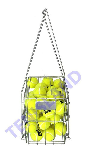 Imagen 3 de 6 de Canasto Recoletor Pelotas Tenis Padel Capacidad 50 Pelotas
