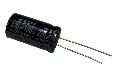 Pack X5 Unid Capacitor 220uf X 100v - 220mf X 100v Oferta !!