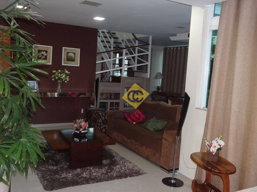 Linda Cobertura Com 3 Dormitórios À Venda, 160 M² Por R$ 980.000 - Bosque Da Praia - Rio Das Ostras/rj - Co0053