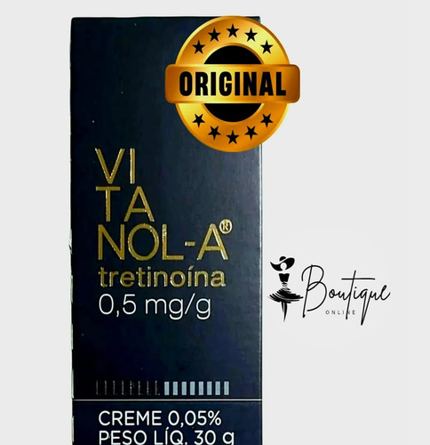Vitanola 0,5mg Original Anti Acne Manchas Rugas Melasma Todo Tipo De Pele Noite
