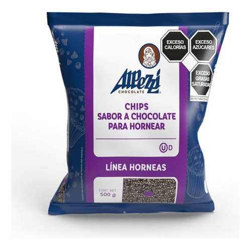 Chispas De Chocolate Bicolor Alpezzi 500gr Línea Horneas