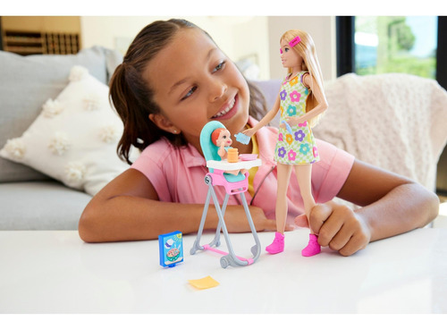 Muñeca Skipper Y Juego De Niñera Con Accesorios Coloridos
