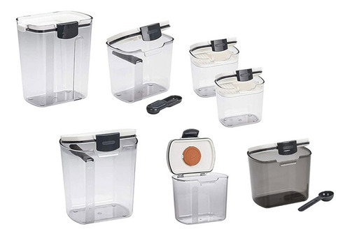 Recipientes Contenedores Para Alimentos Prokeepers Set-pks2 Color Blanco