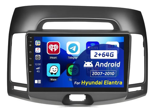 Estéreo De Coche Android Roinvou Hyundai Elantra 2007-2010