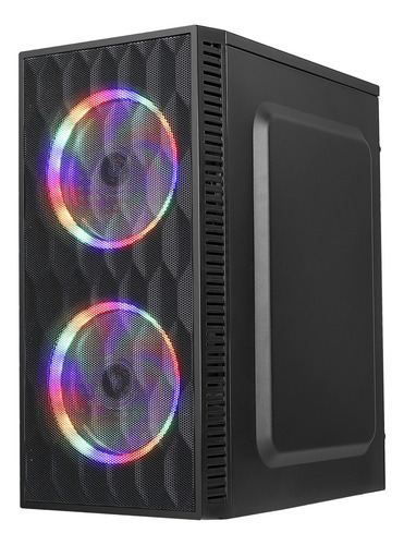 Gabinete Gamer Sem Fonte Bg-57 Hive Bluecase - 2 Cooler Cor Preto