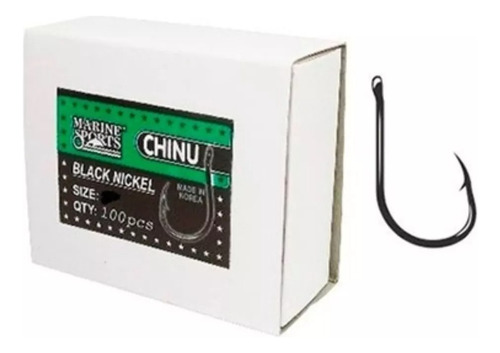 Anzol Chinu Black Kit 08 Cx - Total 800unid -tamanho 2 Ao 9