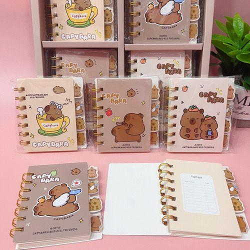 Mini Libreta Capybara Libreta Con Separadores Capibara