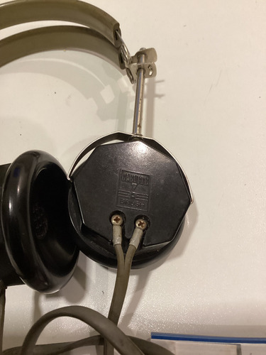 Antiguos Auriculares Marca Clevite. Metal Y Baquelita (Usado)