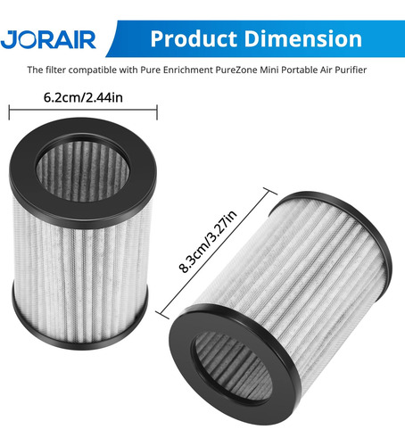 Paquete De 4 Filtros De Repuesto Compatibles Con Pure Mini