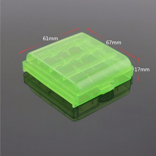 Case Para Pilhas Aa E Aaa Kit Com 5 Peças Cores Variadas
