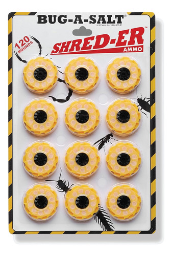 Bug-a-salt Cartuchos De Sal Shred-er Mata Moscas