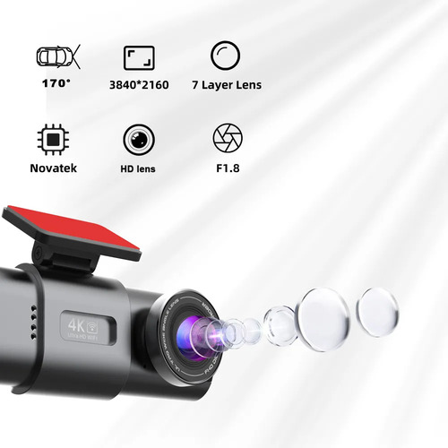 Dashcam Del Coche De 2 Lentes Wifi Gps 4k Dvr Barato