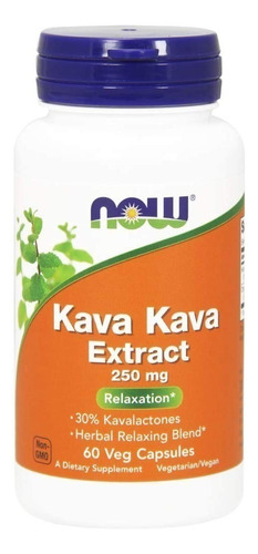 Kava Kava Extract 250mg 60caps, Now,