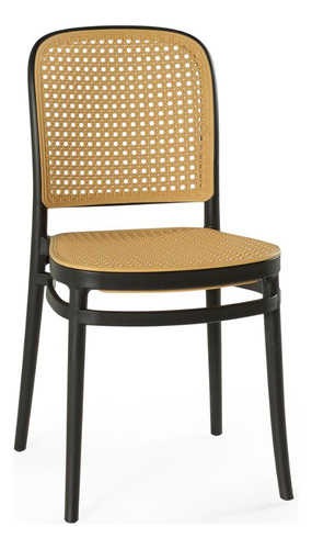 Mesa De Jantar Eiffel Branca 120x80cm Com 4 Cadeiras Roma Cor Preto