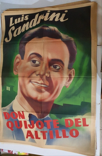 Antiguo Afiche De Cine Orig.-sandrini-don Quiijote Del.-sb