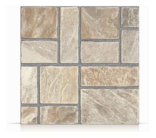 Ceramica 33x33 Liquen Piedra Relieve Scop 1ra