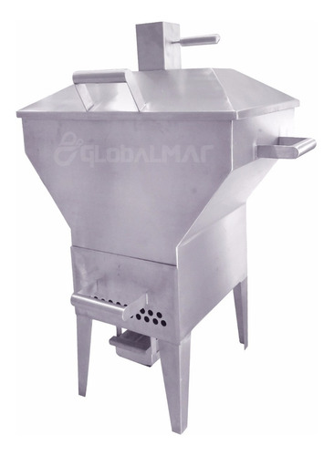 Churrasqueira Bafo Aço Inox Com Alça Completa
