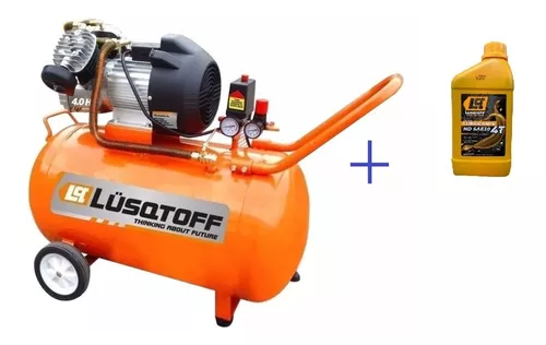 Compresor de aire mini eléctrico portátil Lüsqtoff LC-883 monofásico 180L  0.33hp 220V 50Hz naranja/negro