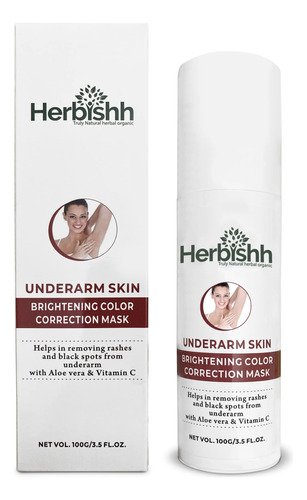 Herbishh Crema De Axilas, Crema Corrector De Manchas Oscura.