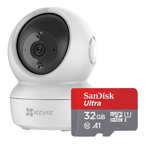 Camara Seguridad Ip Wifi Ezviz C6n + Memoria 32gb