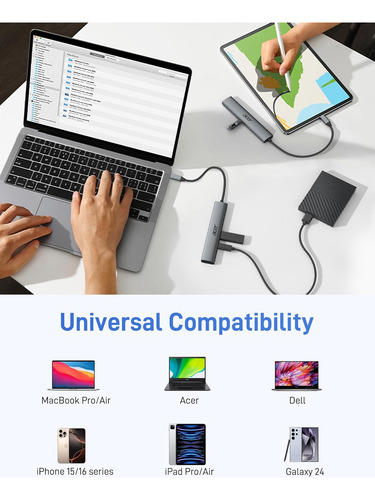 Acer Usb C Hub, 10gbps Type C Splitter With 4 Usbc 3.2 Po...