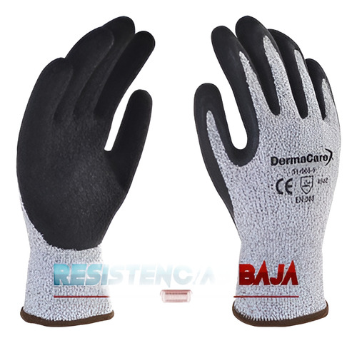 Guantes Anticorte Negro/gris Talla 9/m