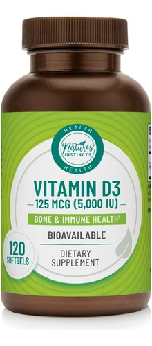Vitamina D3 Natures Instincts - Un - Unidad A $1269