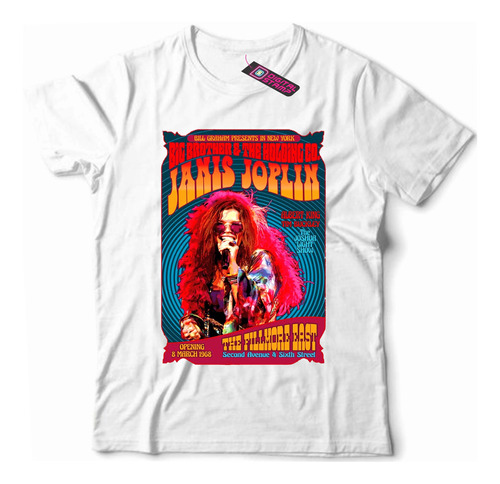 Remera Janis Joplin Big Brother Mb17 Dtg Premium