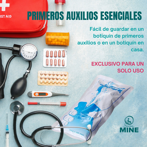 10 Bolsas De Hielo Instantánea 24 X 12 Cm | Compresas Frio