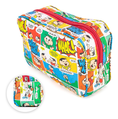 Necessaire Bolsa Média Turma Da Mônica Colors Quadrinhos