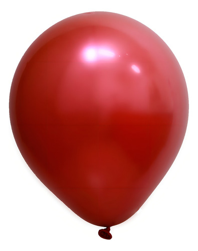 Balão bexiga 5'' cromado vermelho 25 unidades Art Latex