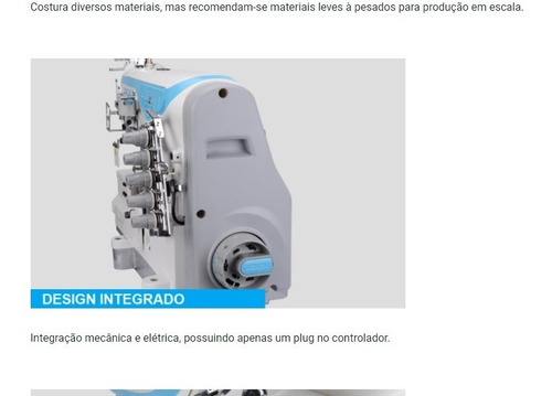Galoneira Plana Fechada Direct Drive 3 Agulhas Jack Jk-w4+m