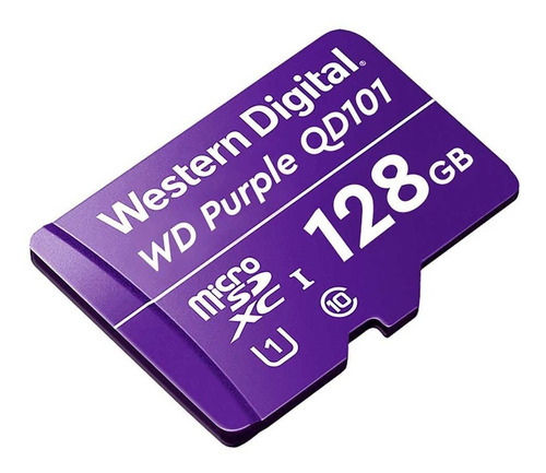 Cartão Western Digital Micro Sd 128gb Purple Classe 10 Uhs-i