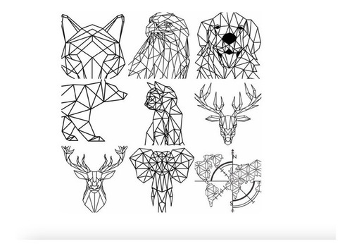 Vectores Corte Láser 75 Figuras Geométricas Dxf Svg X077