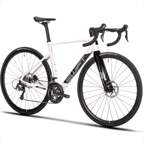 Bicicleta Speed Swift Enduravox Comp 2024 Shimano 20v Disco Cor Branco-preto Tamanho Do Quadro 51[170cm-175cm