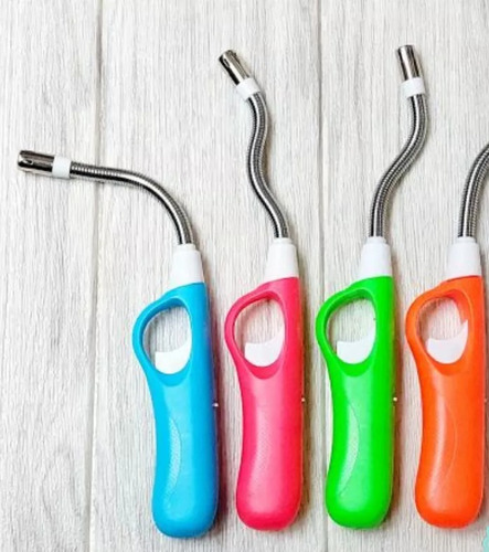 2 Chispero Encendedor Recargable Punta Flexible ,colores