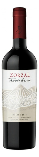 Vino Zorzal Terroir Unico Malbec 750cc X 12 Unidades