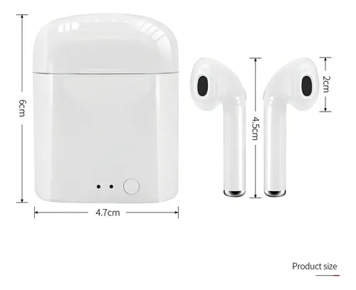 Fone de ouvido in-ear sem fio i7S TWS branco | MercadoLivre